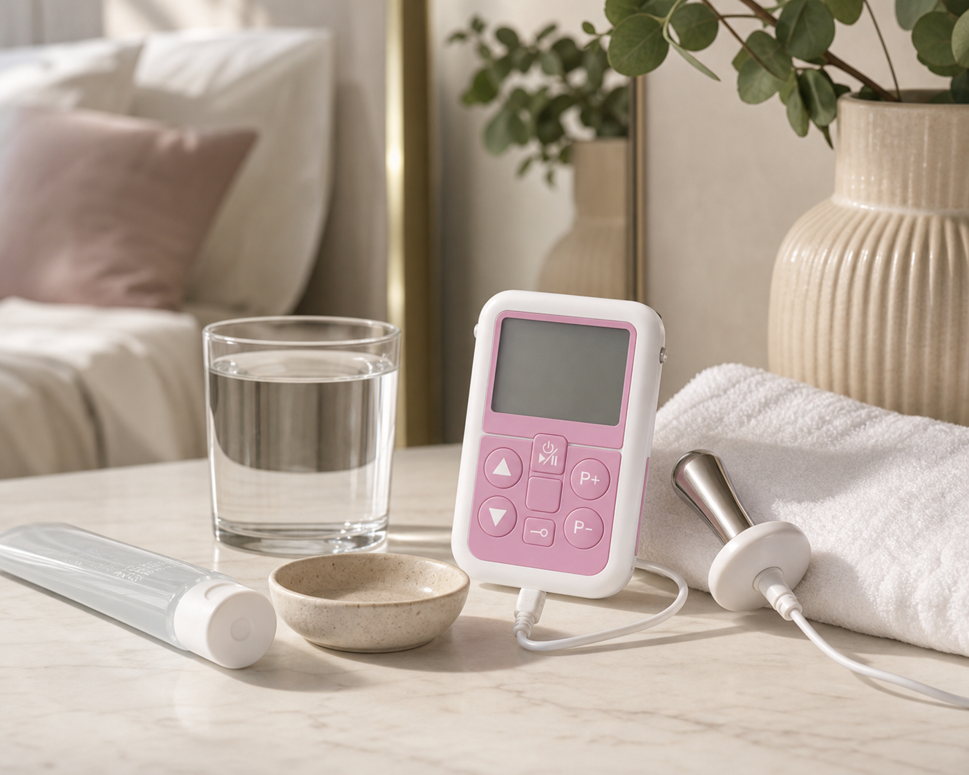 A quiet private-care routine at home